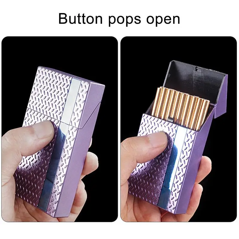 Sleek Portable Cigarette Case for Slim Cigars - Durable Protective Holder for 20 Slim Cigarettes