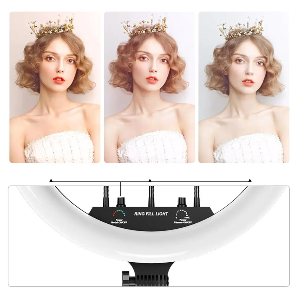 LED Ring Lamp RGB Seven Colors Fill-in Light Adjustable Brightness For Mobile Phone Live Streaming Video 5