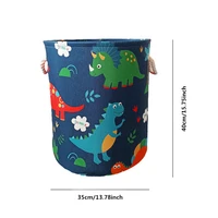 Dinosaur Storage Basket Foldable Laundry Basket Toy Clothes Storage Hamper Organizer Storage Box for Bathroom Bedroom Nursery 6
