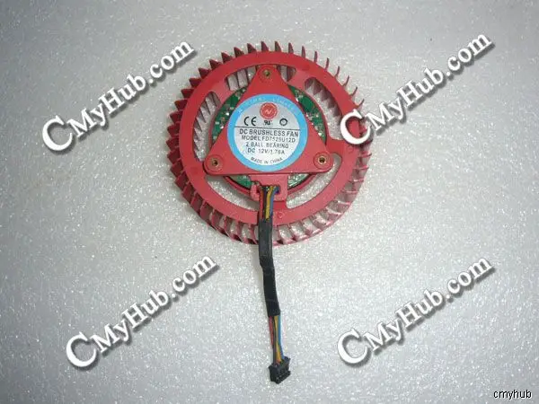 Охлаждающий вентилятор для графической карты ATI AMD HD7970 HD6970 PWM NTK FD7525U12D NTK FD7525U12D