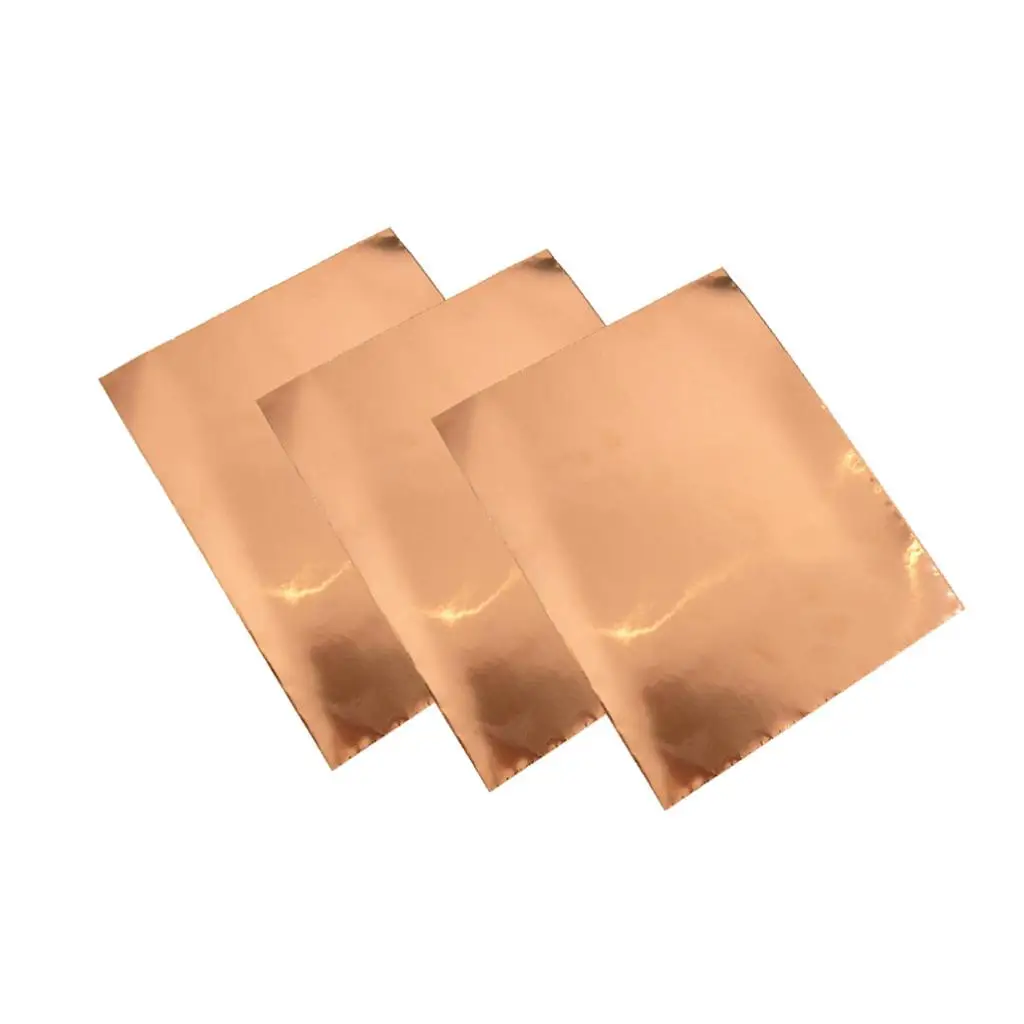 3 조각 기타 구리 테이프 전기 수리용 EMI 차폐 테이프 30x22.5cm