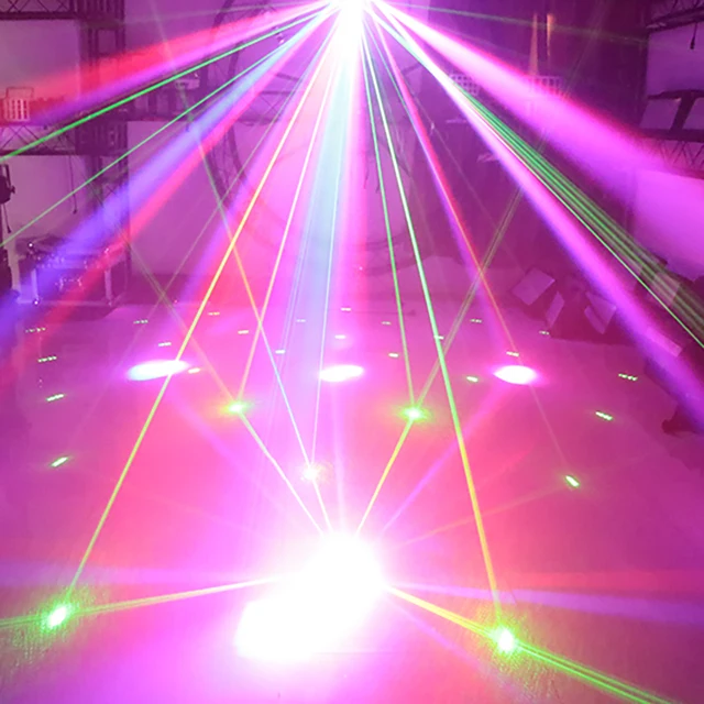 RGBW LED 스트로브 레이저 라이트 나비, 멋진 무대 조명 효과, DJ 디스코 파티