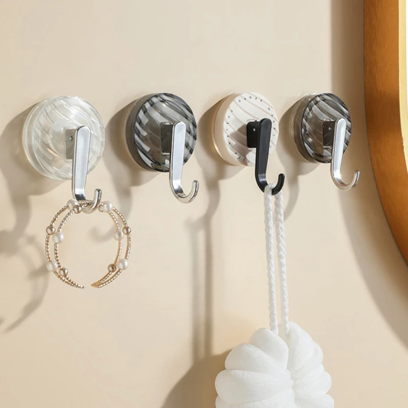 Suction Cup Hooks Clear Reusable Heavy Duty Vacuum Suction Cup Hooks Kitchen Bathroom For Towel Clothes Coat Hanging Hook
