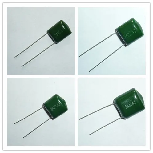 10pcs Mylar Film Capacitor 100V 2A 220pF~0.47uF 5% (2A221J~2A474J) Polyester Film capacitor