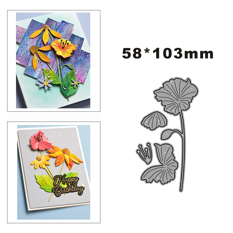 Metal Cutting Dies Metal Poppy Stem New 2023 Metal Cutting Dies Scrapbooking Aliexpress