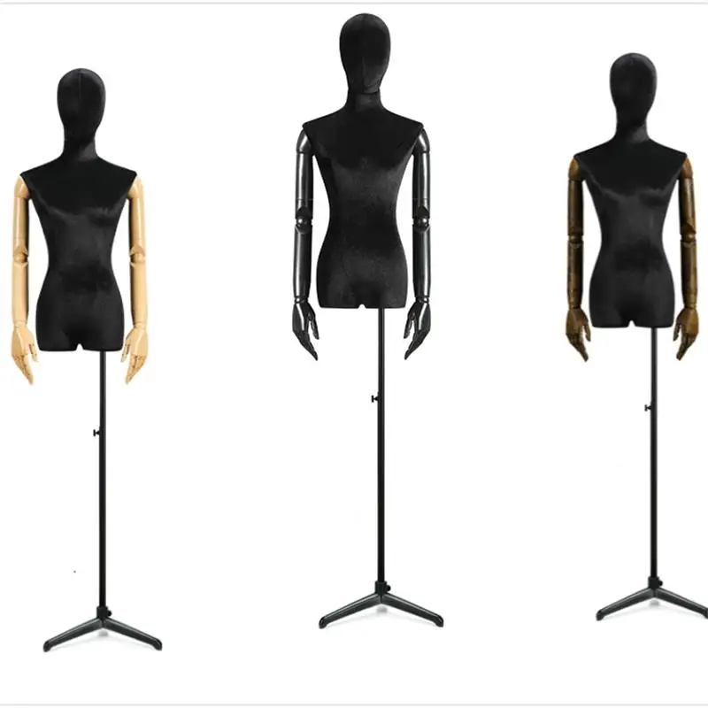 1pcs Black Flannelette Lady Mannequins Window Display Model Wedding