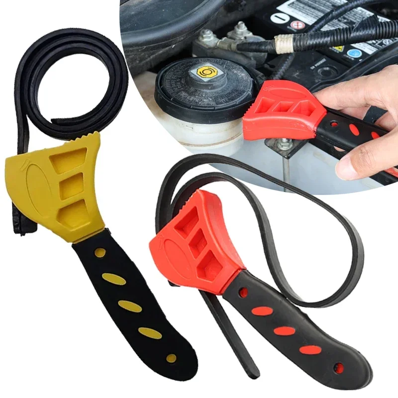 Adjustable Strap Tool Belt Wrench Oil Filter Puller for Car Maintenance