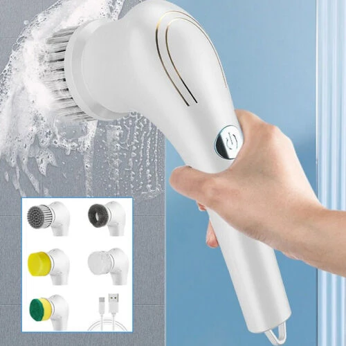 Handheld Electric Cleaning Brush Portable Dishwashing Battery powered  Waterproof Cleaner Kitchen Bathroom Surface Scrubber - AliExpress