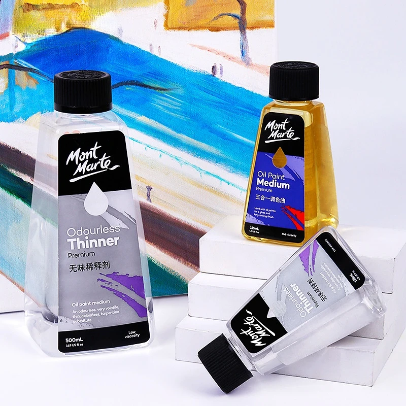 Oil Painting Turpentine Thinner Linseed Oil 125/500 ML