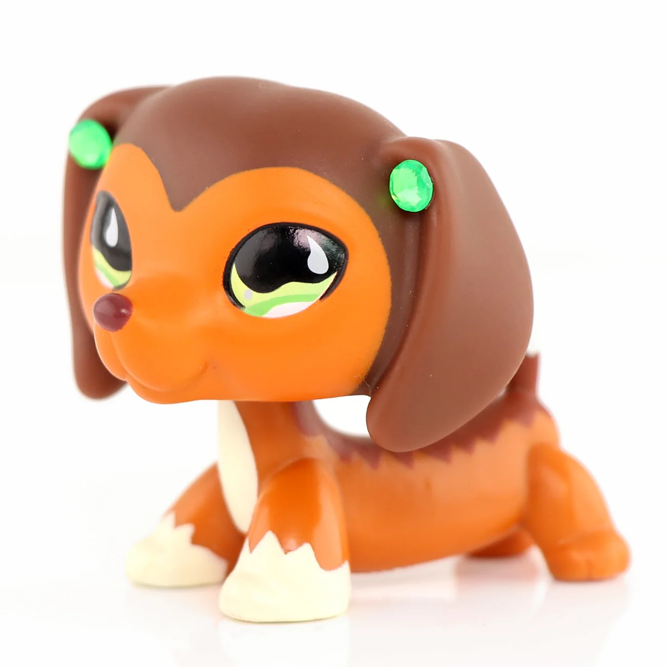 Mini Pet Shop Dachshund Dog #675 Toy Figure Pet with Accessories Kids Gift