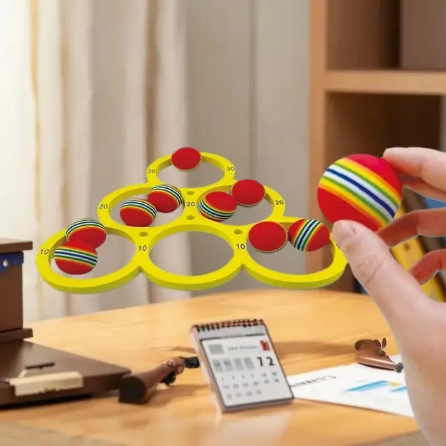 EVA Circle Throw Game: Fun Splash Water Sport with 10 Rainbow Balls 4
