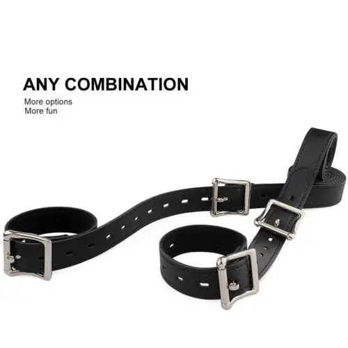 PU Leather&Nylon Sexual Bandage Set Rope 7 Straps Bondage BDSM Restraints Belt Body Harness Adult Slave Game Sex Toys