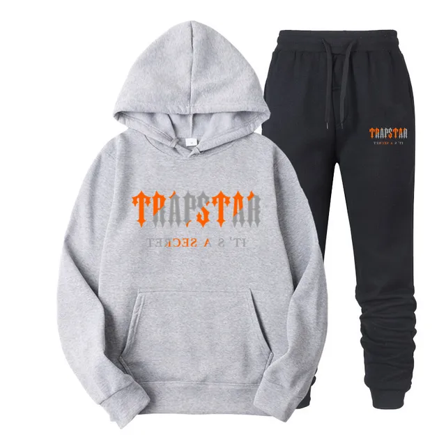 Autumn/Winter Brand TRAPSTAR Tracksuit Men's Hoodie Sets Fashion Fleece Sweatshirt Sweatpants 2 Piece Set Harajuku Sportswear 4