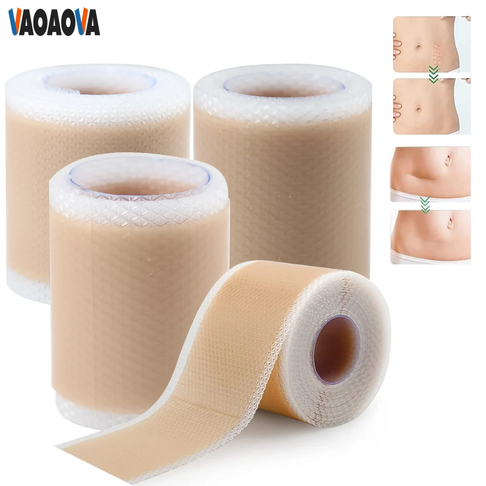 

1 Roll Professional Silicone Scar Sheets Scars Treatment Reusable Silicone Scar Strips Type Keloid C-Section Surgery Burn Acne