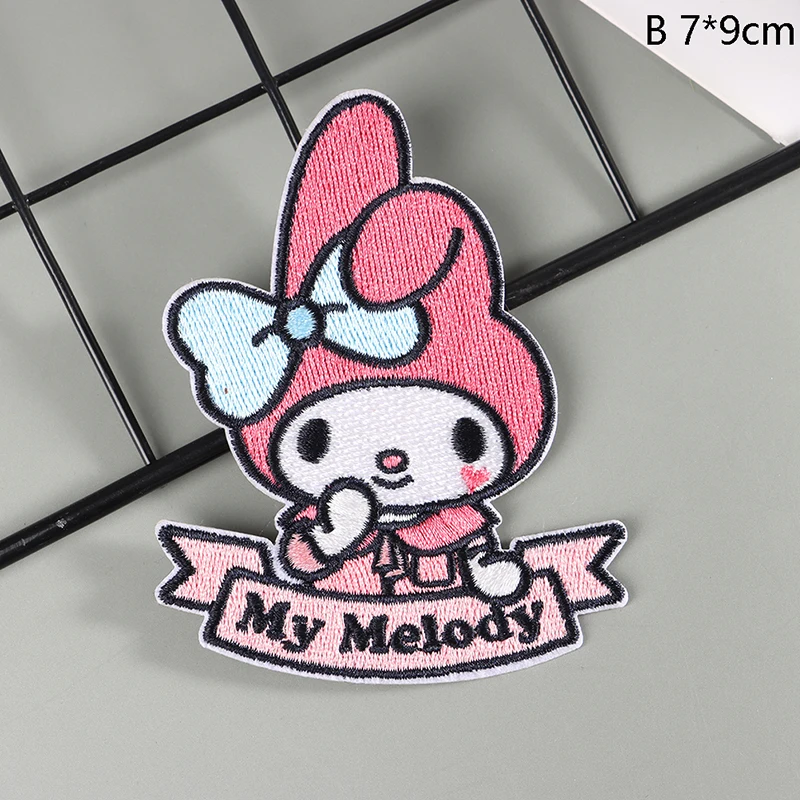 Sanrio Kuromi Cinnamoroll Anime Fusible Patches On Clothes