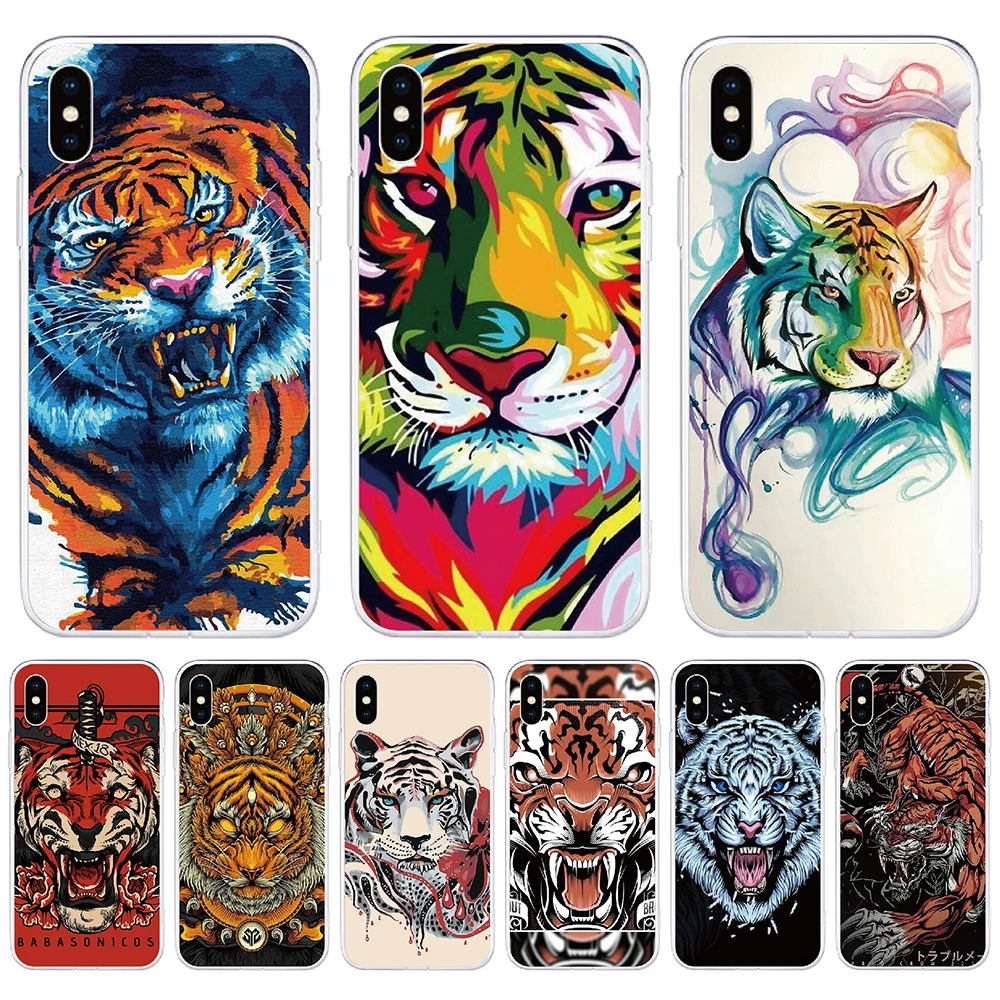 Custodia Per Telefono Per Nokia G20 G10 G300 C10 C30 C20 C01 Plus Xr20 800 8000 215 4G Soft Tpu Anime Tiger Cover Posteriore Per Nokia 800 Custodia