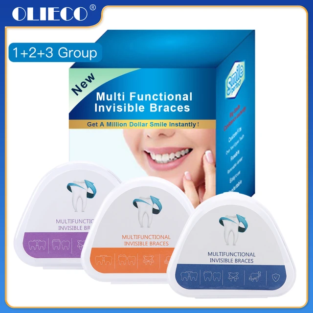 OLIECO Dental Tooth Orthodontic Appliance Trainer for Alignment Braces 3 Stages Teeth Trainer for Adults Tooth Correction Aids 1