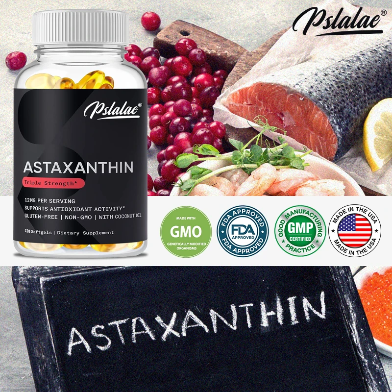 Icelandic Astaxanthin 12 Mg with Organic Coconut Oil Dietary