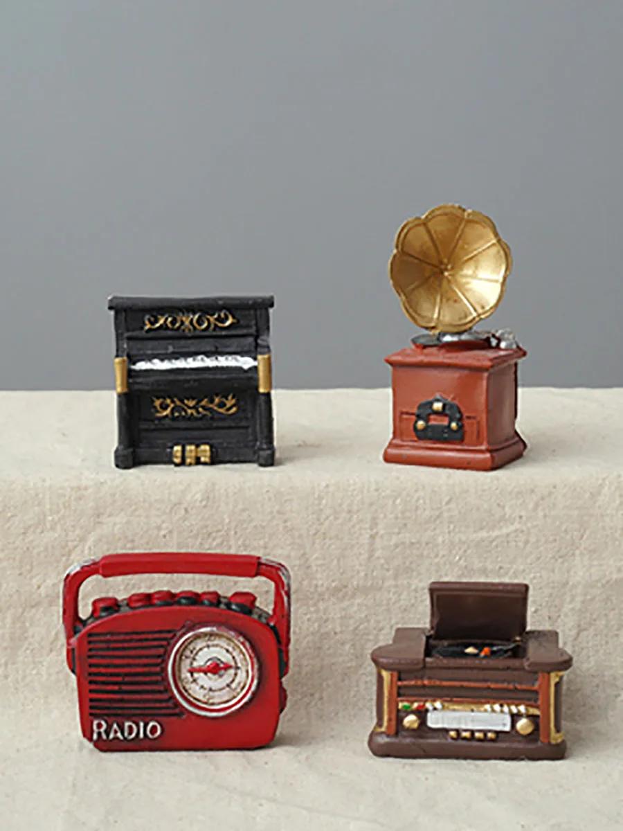 Creative Resin Crafts Ornament, Bus Postbox Telephone Booth, London Miniature Figurines, Desk Ornaments, Home Decor