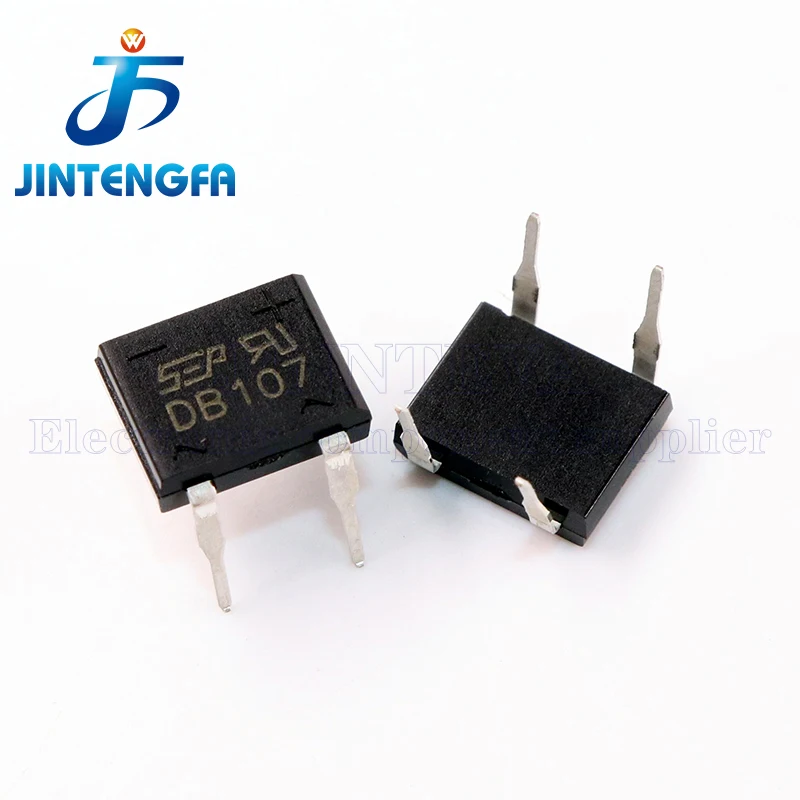 20PCS DB107 DB207 DB107S DB207S DIP SMD 4Pin SMT 1A 2A 1000V 1KV SINGLE PHASE GLASS PASSIVATED BRIDGE RECTIFIERS