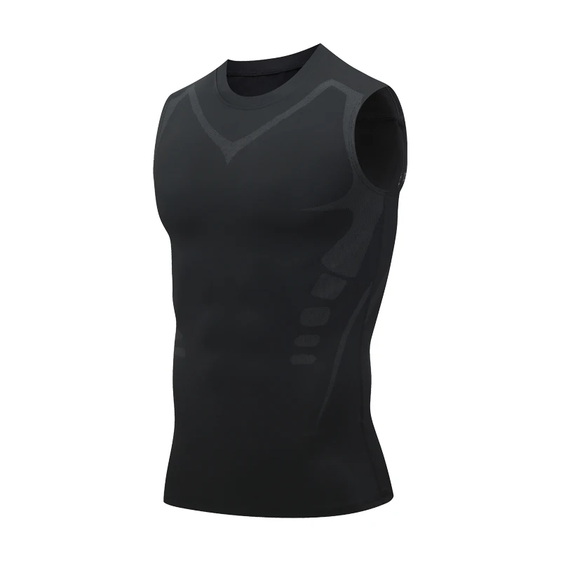 Compression Tank Top Men Gym Shirts Sleeveless Qui...