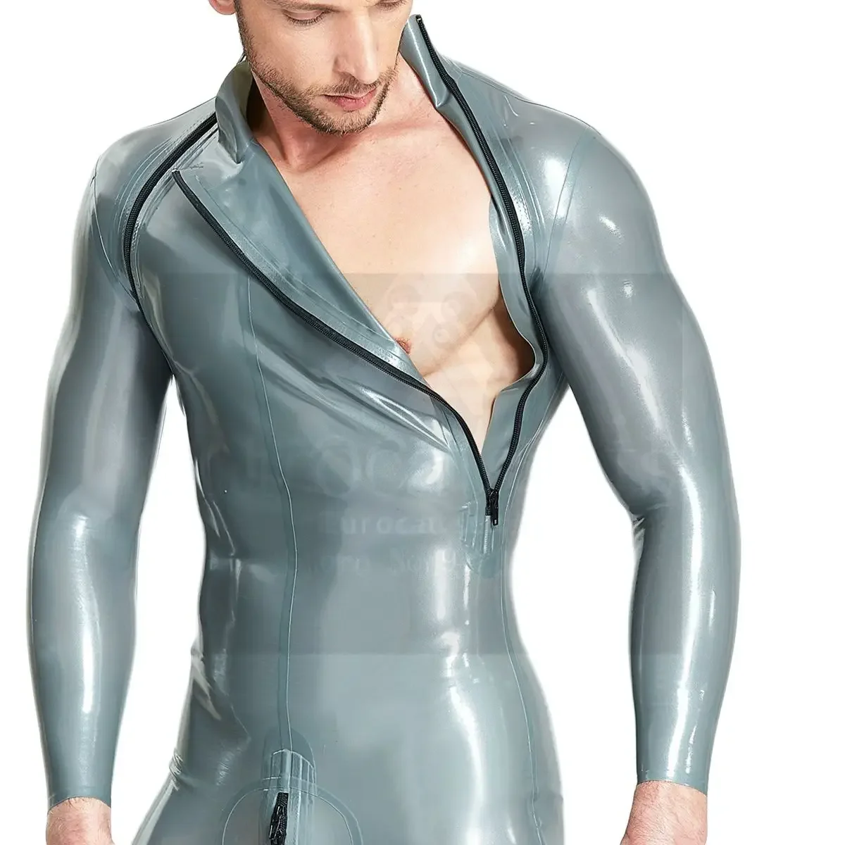 Cosplay Costume Mens Bondage Lingerie Sexy Fetish Wear Customized Bondage Suit Men Rubber Fetish Latex Shorts Sexy Zentai Full Mask Bodysuit