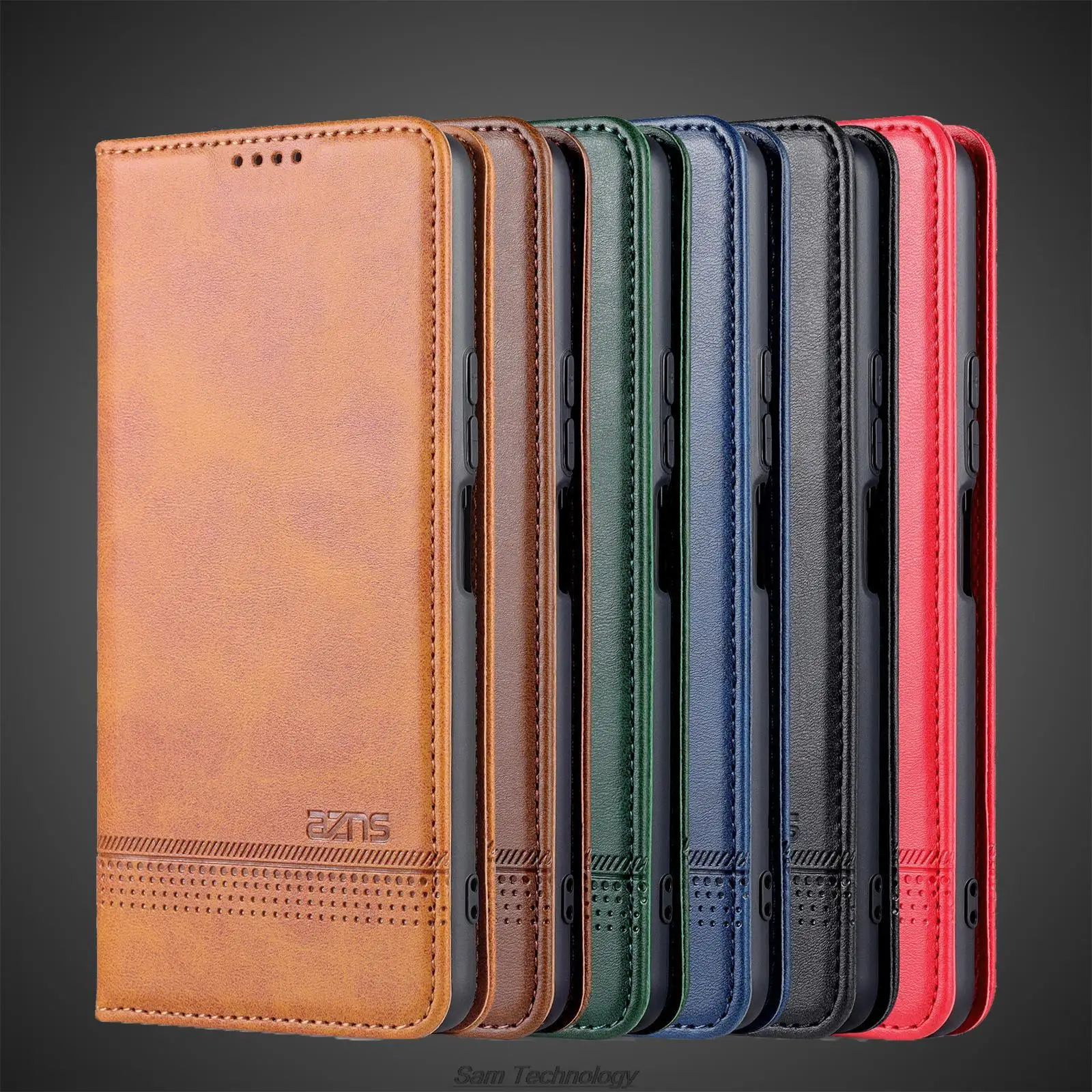 Deluxe Magnetic Adsorption Leather Flip Cover Protective Case
