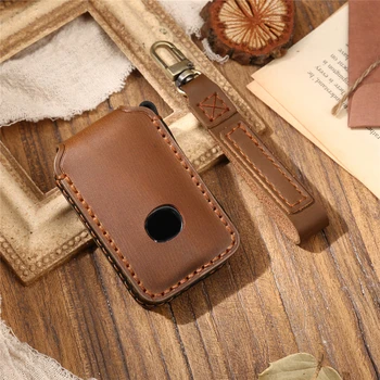 Caso della copertura chiave dell'automobile di cuoio di alta qualità per Mazda 3 Alexa CX-30 CX30 CX5 CX 5 CX-5 CX8 CX9 CX4 2019 2020 accessori Auto - Caso della copertura chiave dell automobile di cuoio di alta qualit per Mazda 3 Alexa