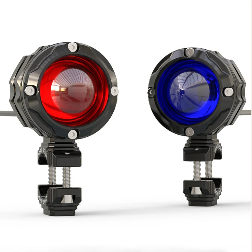 

Spirit Beast Motorcycle LED Spotlight 10W High Brightness Demon Eye Spot Light Motorbike External Flashing Auxiliary Lamp