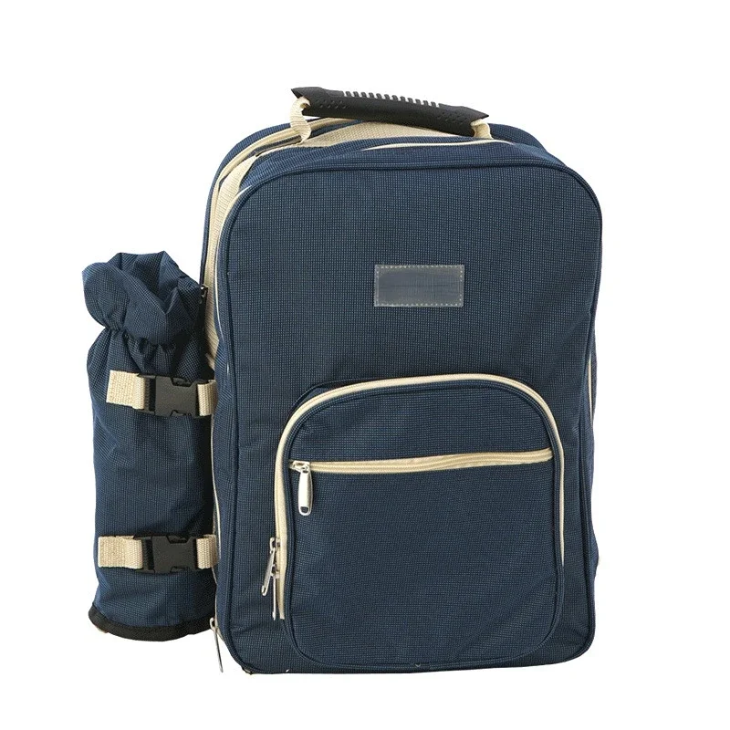 

With Outdoor Camping Tableware Cup Set Set Outdoor Camping Travel BBQ Picnic Bags Lunch Bag Portable 4 Persons Picnic Backpack