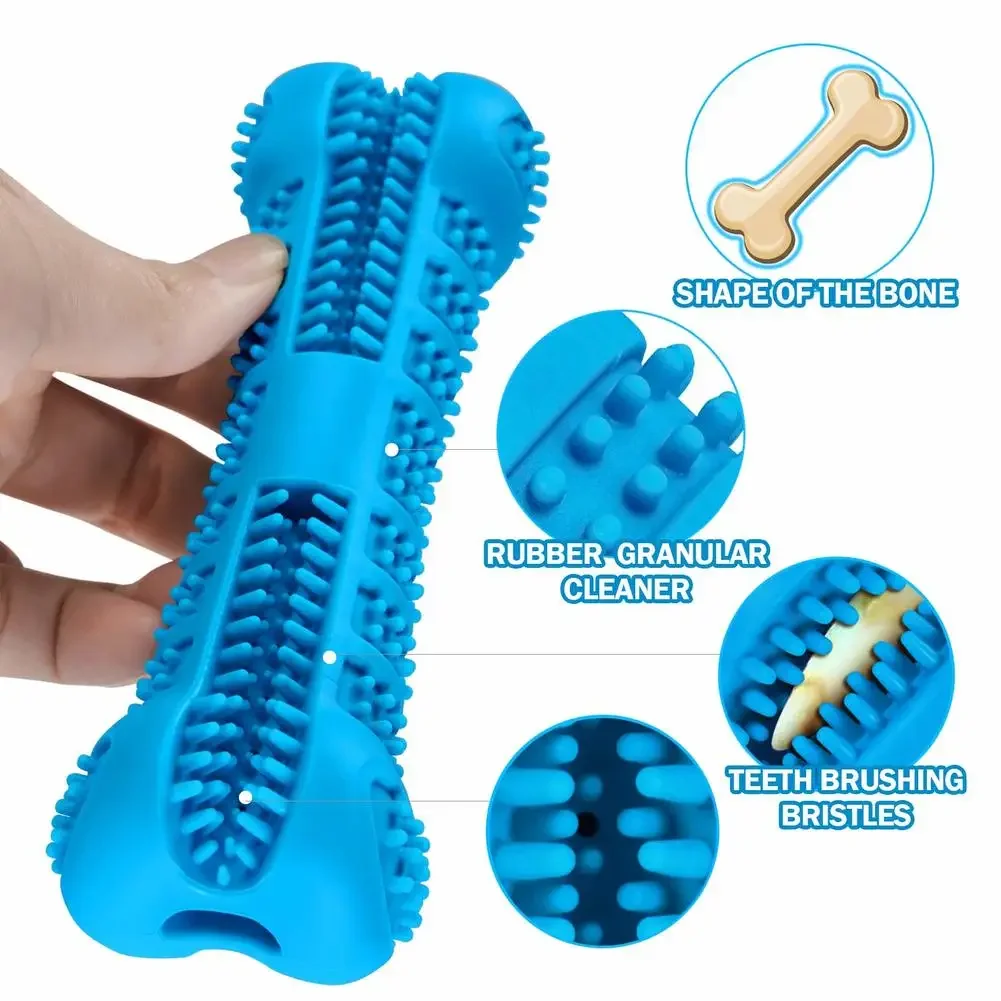 1PC Pet Chew Toy Soft Rubber Dog Toothbrushes Anti-biting Tooth Grinding Chew Stick for Small Dogs Training Pet Supplies
