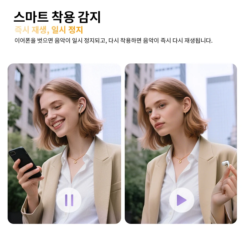 QCY MeloBuds N70 ANC 무선 이어버드, 블루투스 6.0, 적응형 노이즈 캔슬링, LDAC, 고해상도 오디오, 6개 마이크, ENC 이어폰, 50시간 재생, 무선 충전, 헤드폰, 인이어 감지