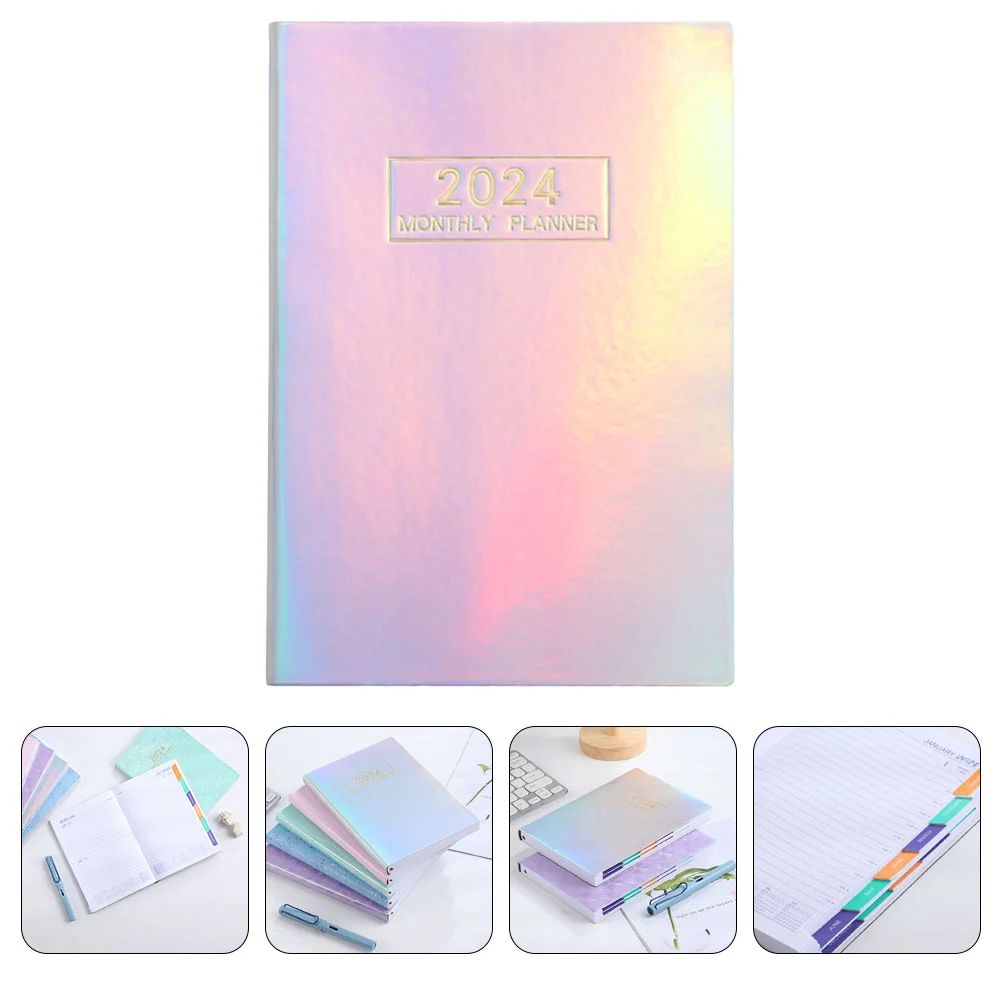 

Color Index Planner Notebook Multi-Function Schedule Notepad Plans Recording Notepad Work Meeting Record Book Office Diary