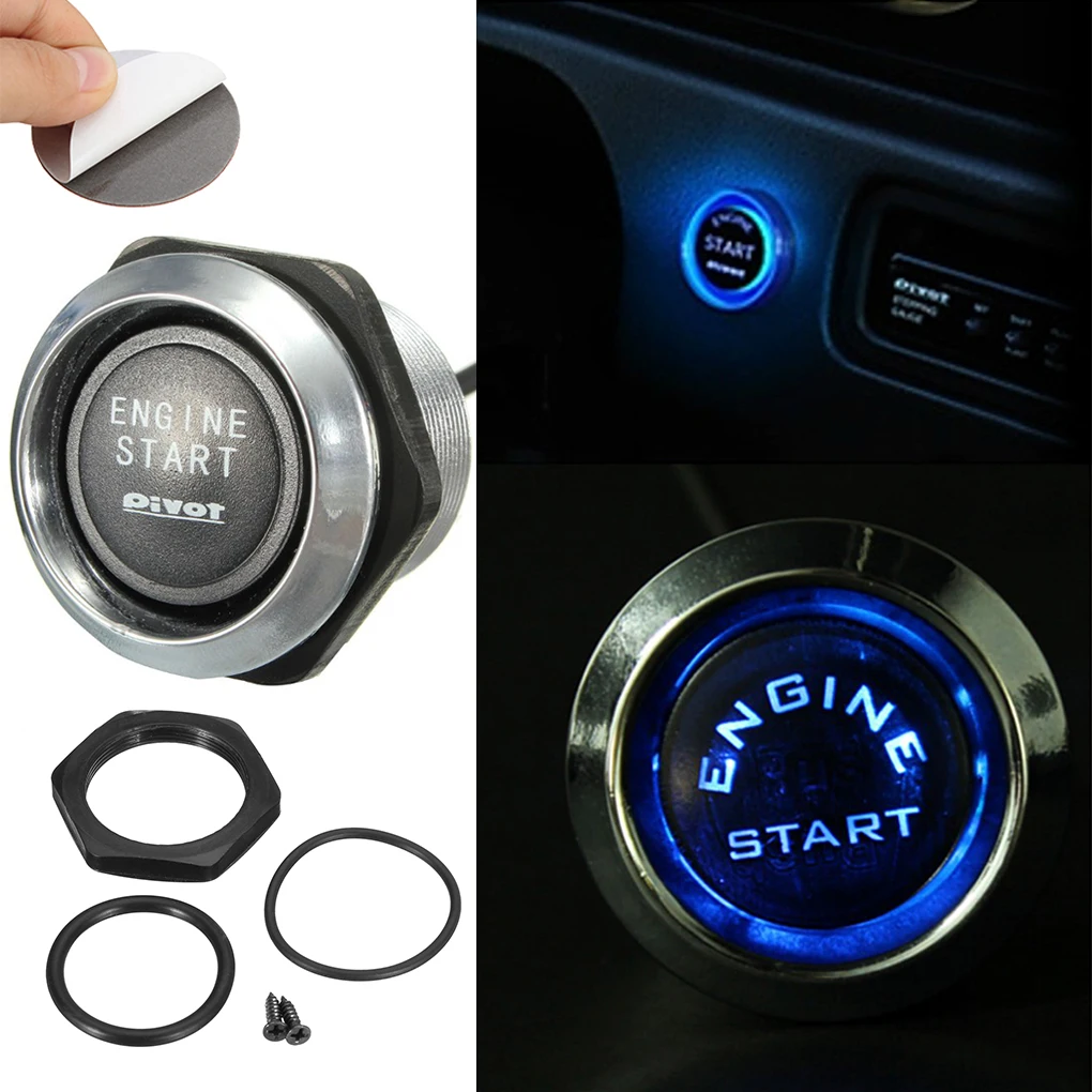 Universal Car Engine Start Push Button Plastic Vehicle Ignition Switch Automobile Starter Spare