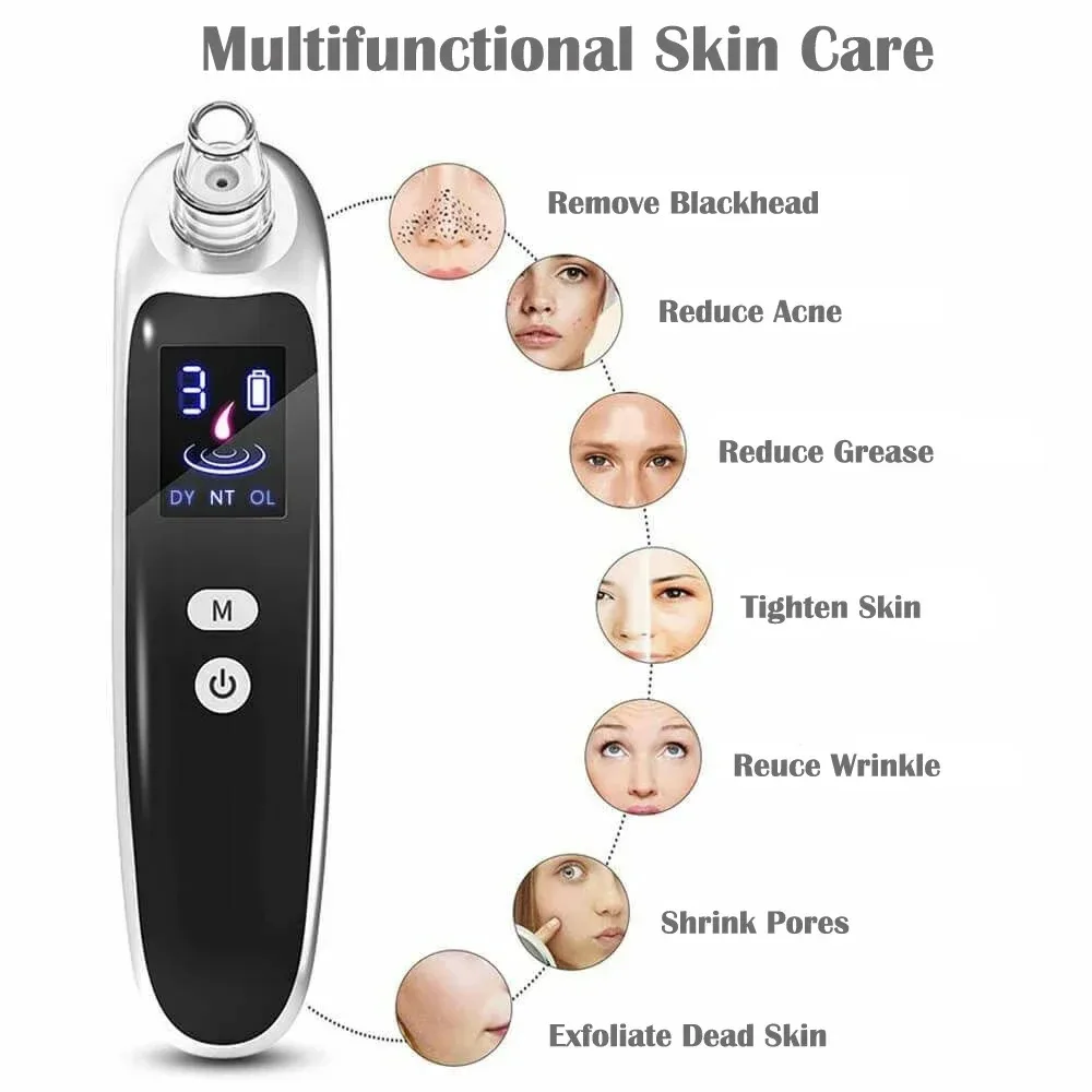 ZJM0001- Facial Blackhead and Acne Removal Cleaner Electric Blackhead Removal Tool Facial Vacuum Cleaner
