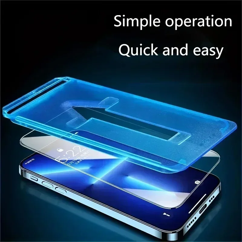 Premium Tempered Glass Screen Protector Film - 5-Pack with Easy Install & Auto-Dust Removal Kit