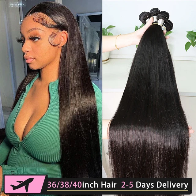 Brazilian hair Weaves Bundles Straight 12 to 24inch  LolaSilk Hair