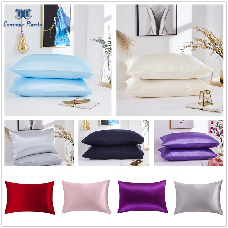 100% Raso Poly Bedding Federa Ultra Soft Mulberry Standard/Queen/King Federa Nature Cover Fodera Per Cuscino Del Sedile Decorazioni Per La Casa