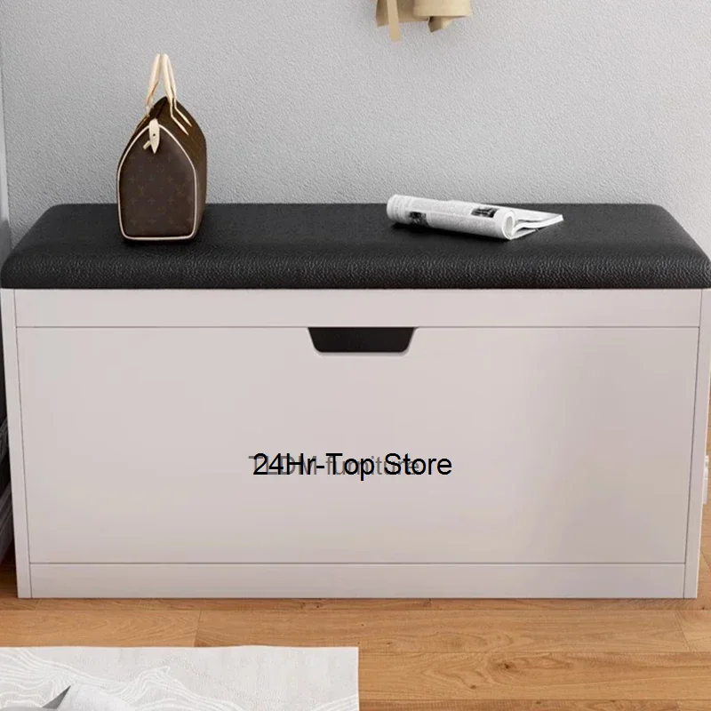 

Simple Ritating Shoe Rack Luxury Living Room Wooden Bench Shelf Shoe Cabinets Rotating Dust Proof Szafka Na Buty Home Furniture