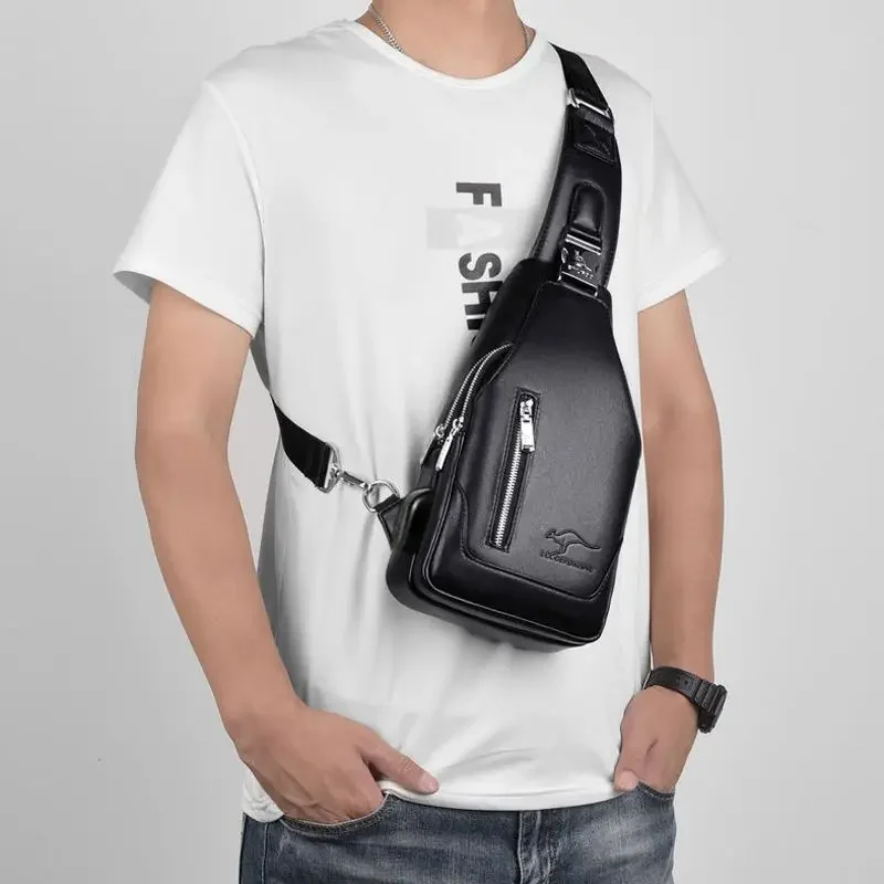 Рисунок 4 - Мужская нагрудная сумка из ПУ кожи