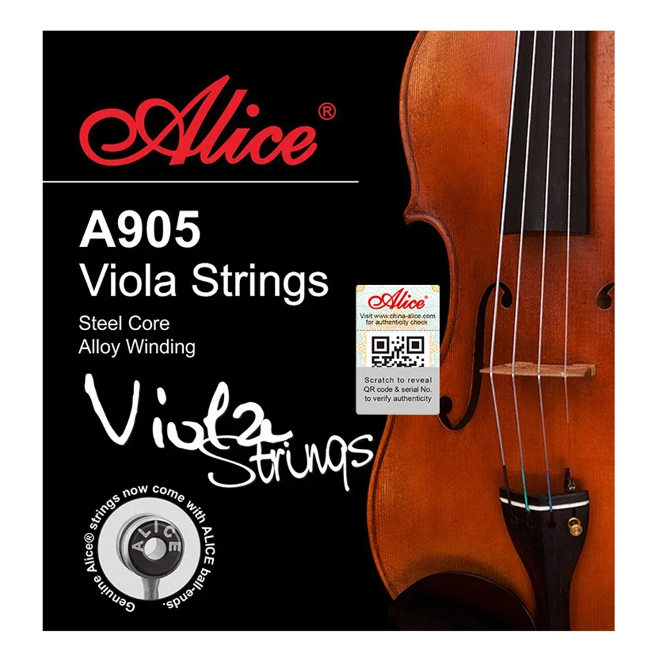 Alice A905 Viola Strings Set Ni-Fe Winding Steel Core 1st-4th Full Set