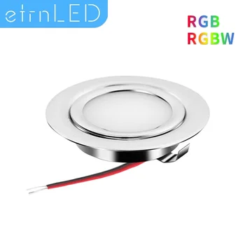 EtrnLED IP65 LED 조명, 조도 조절 방수 미니 스포트라이트, 천장 스포트라이트, 오목한 슬림 램프, 주방 욕실 캐비닛, 3W RGB, 12V, 24V