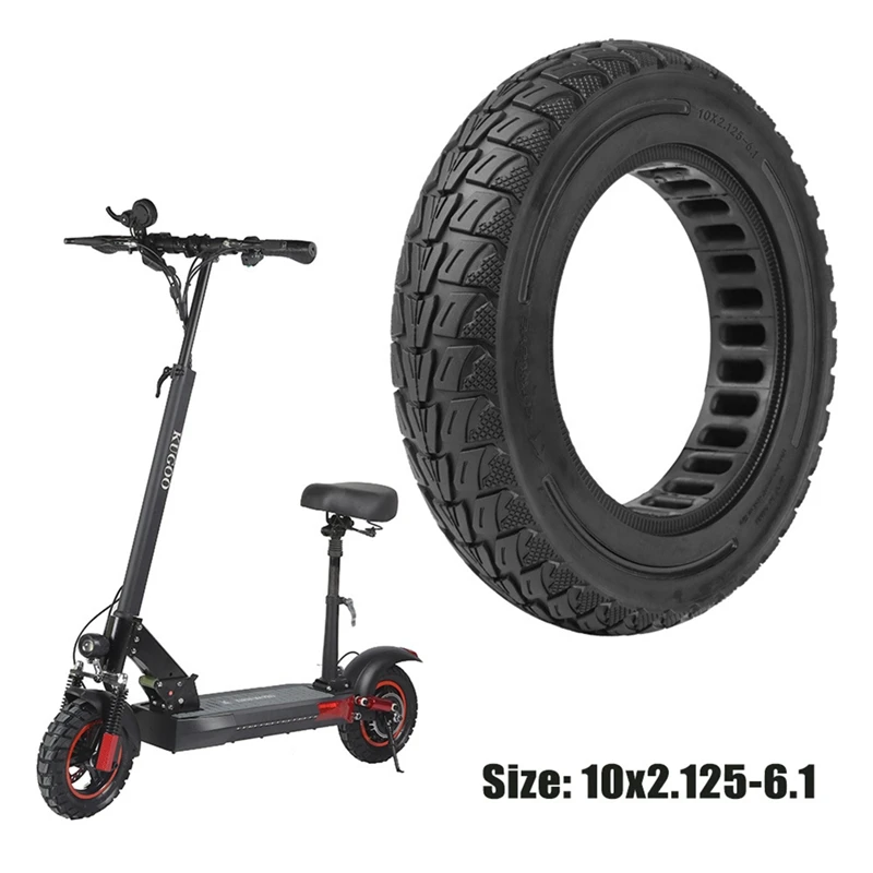 Solid Tire 10X2.125Inch Tyre Thickened Explosion Proof Outer Tube For Kugoo M4 Pro/M4 Electric Scooter Replacement Black