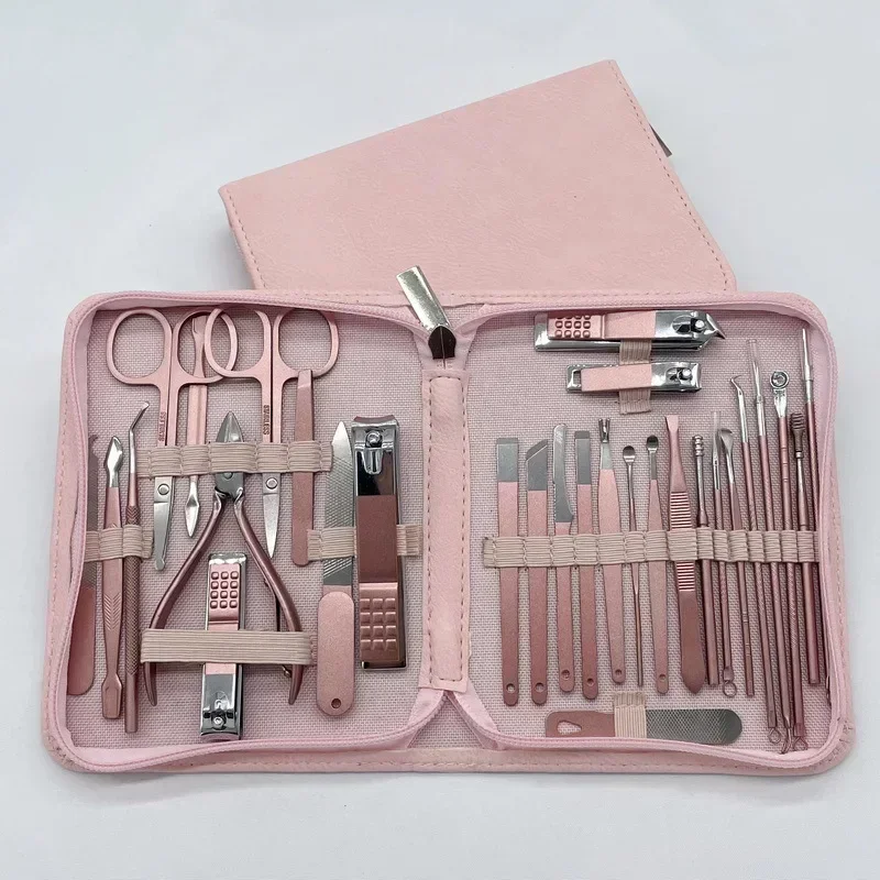 30pcs Nail Clippers High Quality Nail File Nail Scissors Manicure Pedicure Kit Convenient To Use Manicure Set 6