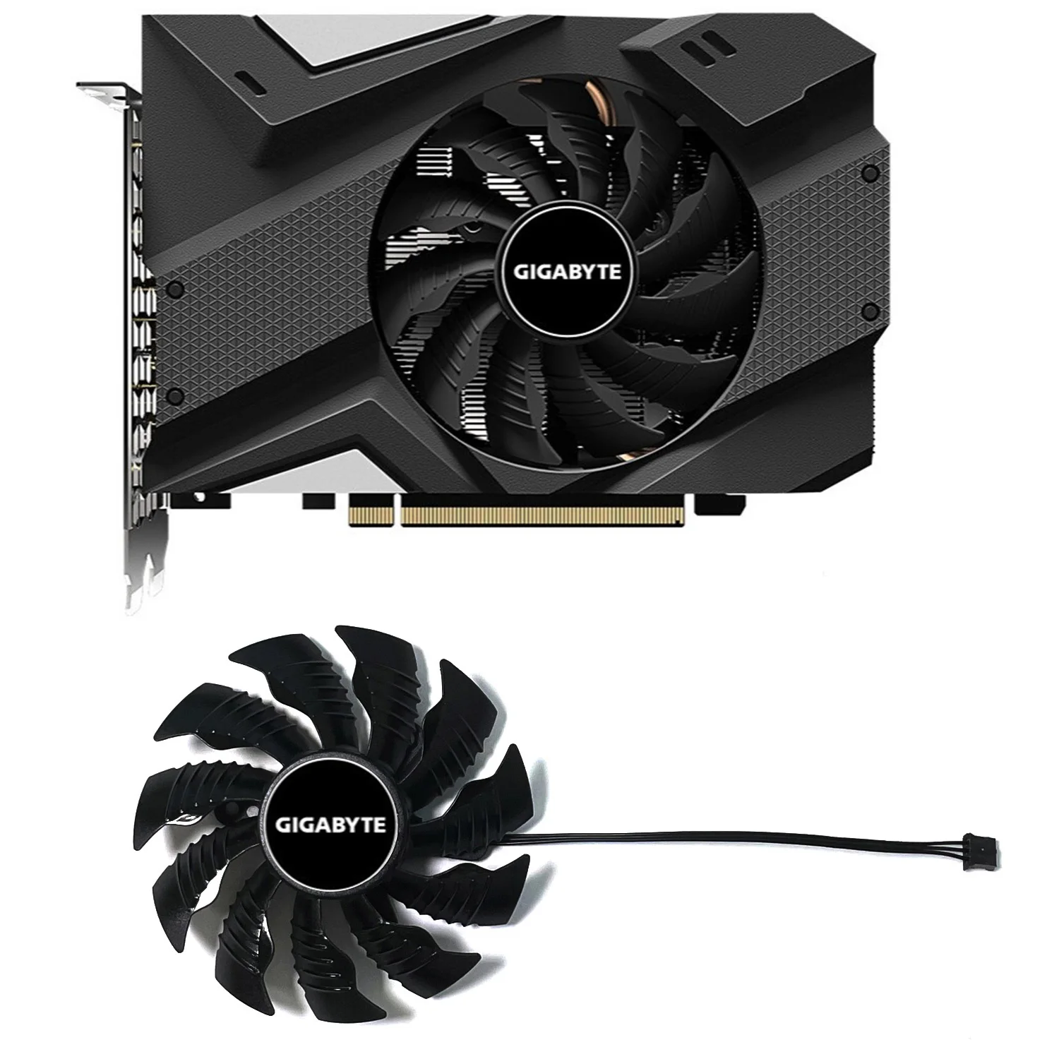 87Mm Rrtx 2060 Gtx 1660 Super 1660 Ti Mini Itx Oc Per Gigabyte Geforce Rtx 2060 Rtx 2070 Ventola Della Scheda Grafica