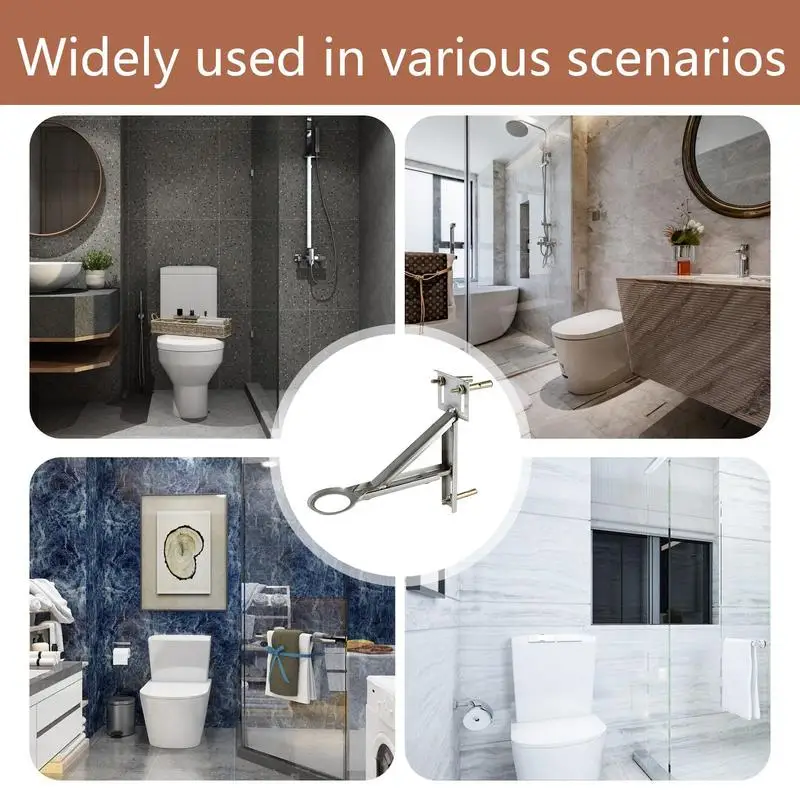 Undercounter Sink Brackets Kitchen Sink Brackets 9-12.5inch Adjustable Undercounter Basin Bracket Bathroom Sink Basin Support 5
