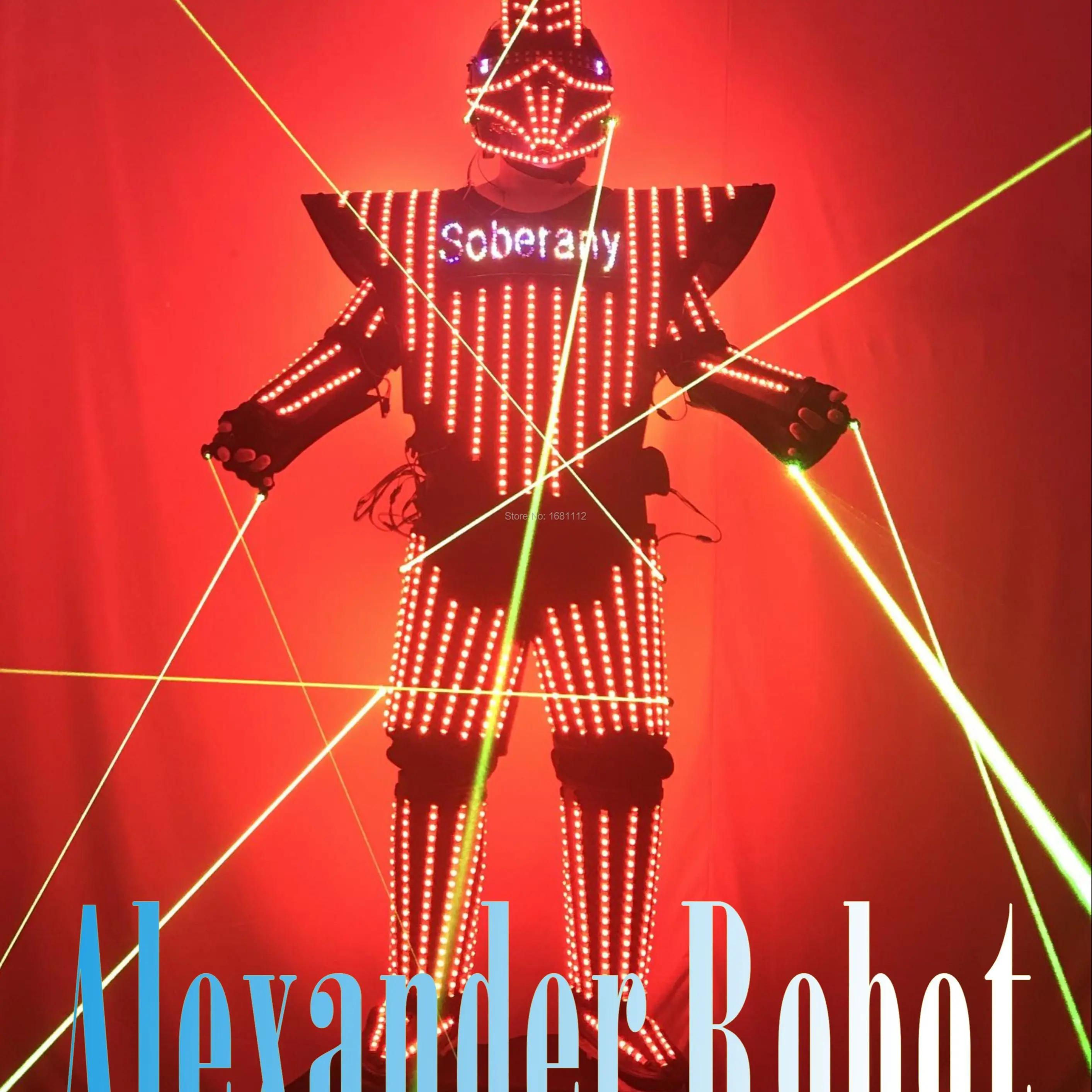 LED Costume design Clothing Light Costume suits LED Robot suits/ ALEXANDER robot