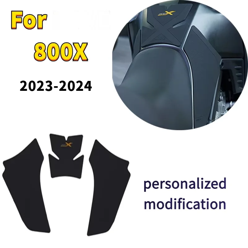 Motorcycle Anti Slip Fuel Oil Tank Pad Side Knee Grip Decal Protector Sticker Pads for KOVE 800X X 800 X800 2023 2024