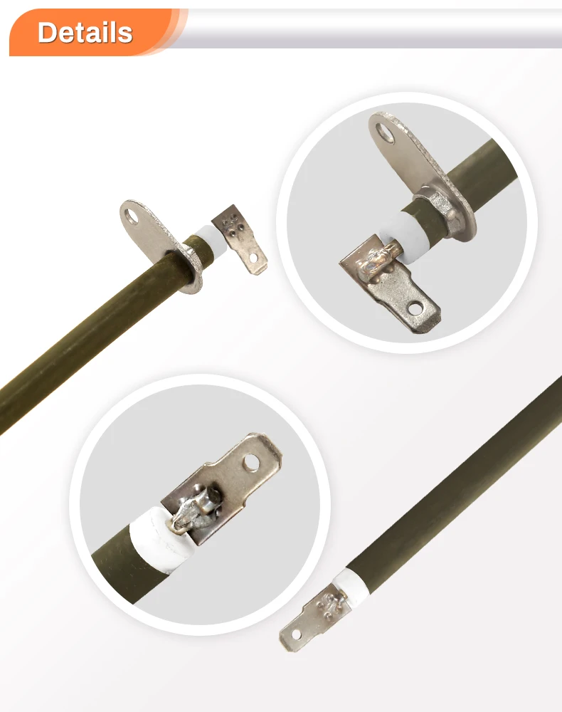 Description Picture 4 of item370mm 110V 250-400W  Heating Element for Electric Oven Electric Heat Tube with Metal Sheet by Annealing 2 Pieces