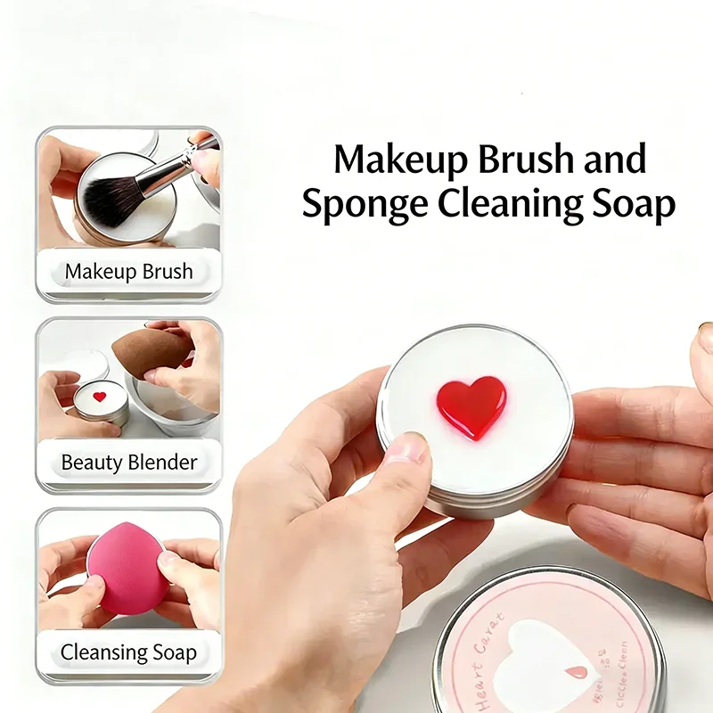 Efficient Travel-Friendly Makeup Brush & Sponge Cleaning Soap